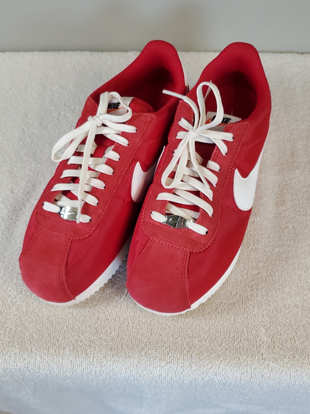 Nike Women's Red & White Cortez Sneakers